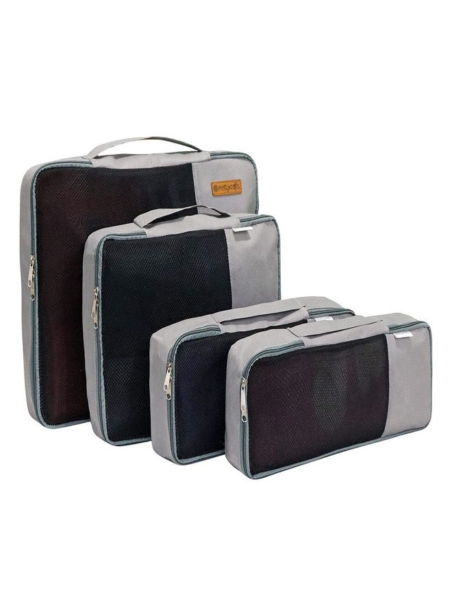 PrettyKrafts packing Orgnizers Travel bags (Set of 4), Grey - Image 1